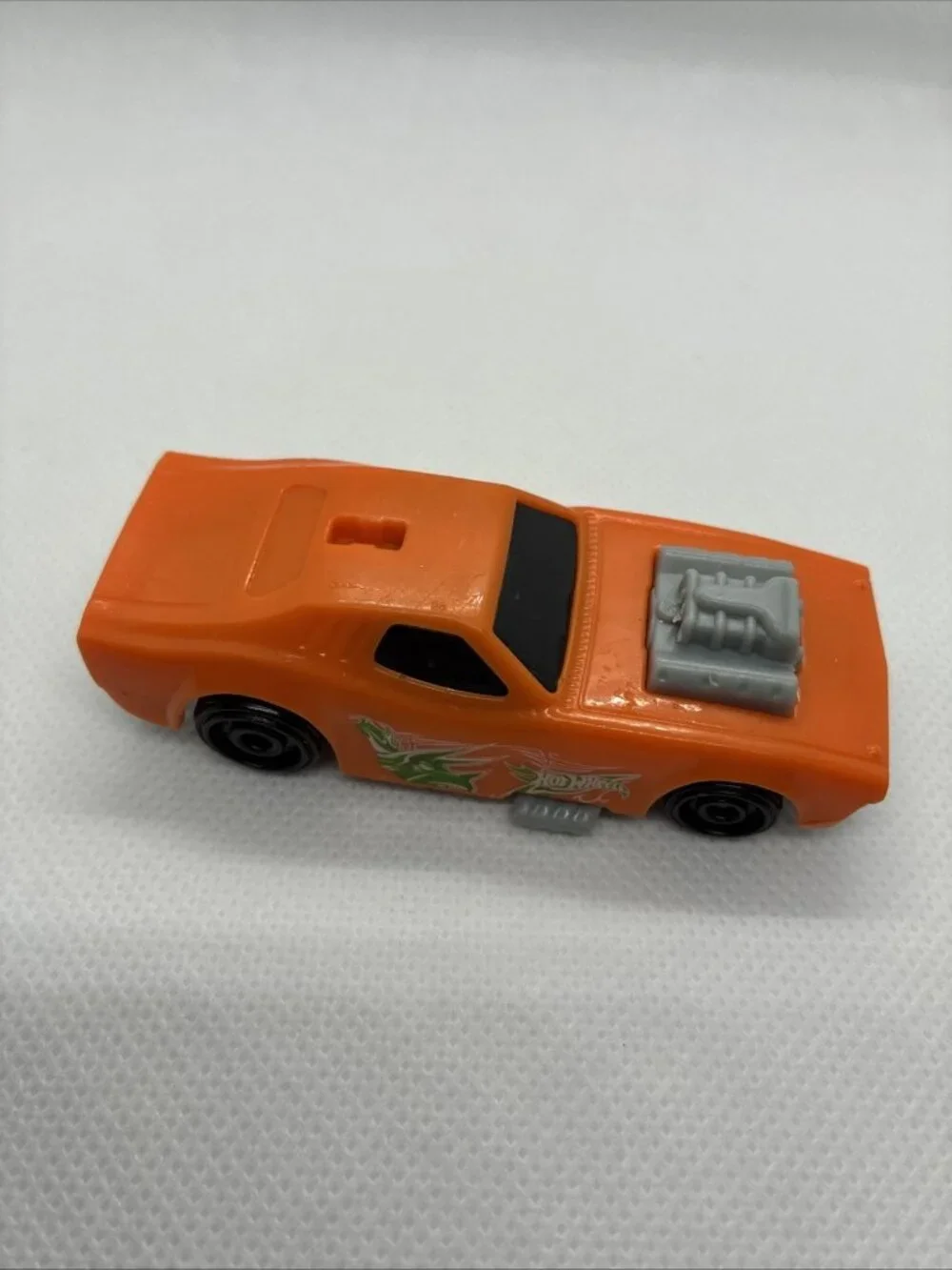 2020 Burger King Hot Wheels Orange Muscle Car Toy ML-01-02 Mattel Loose
